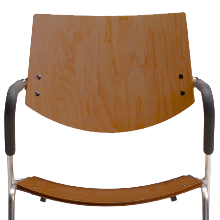 S High pressure laminate seat and backrest